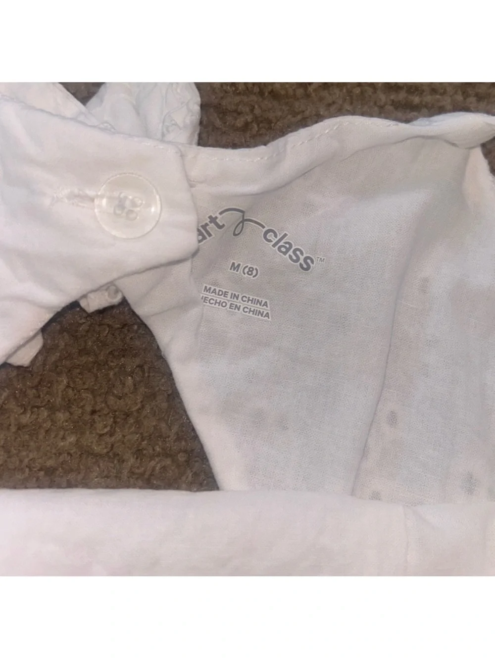 art class White Eyelet Spaghetti-Strap Sundress for Kids
